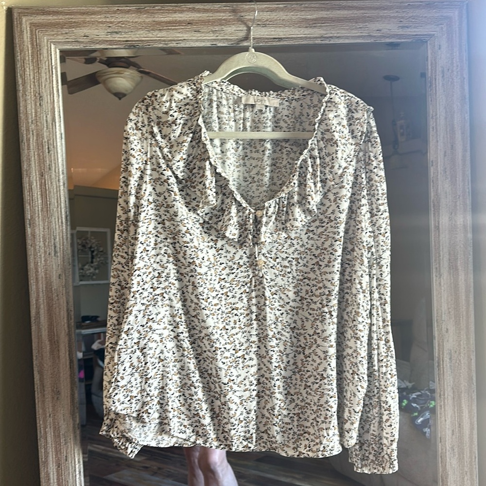 Loft Large Rayon blouse.
